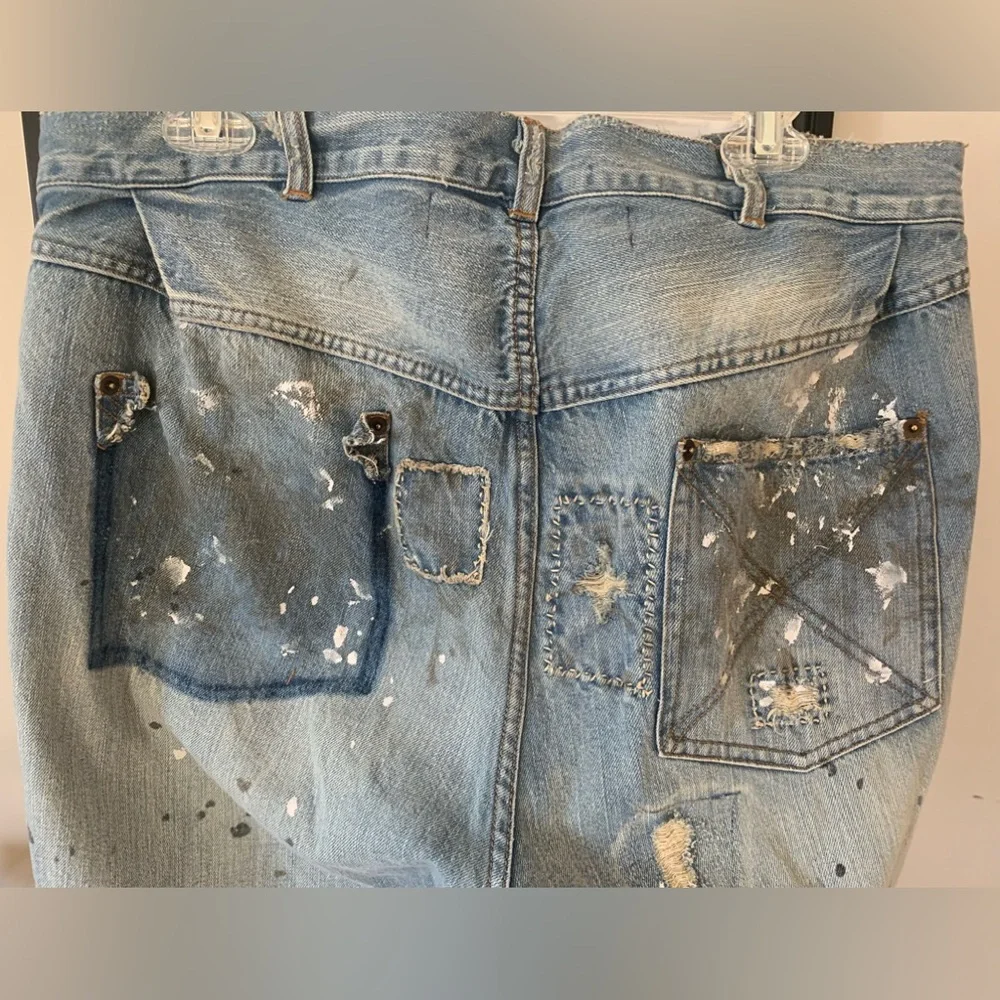MAGNOLIA PEARL Calico Miner Distressed Denim Trouser Jeans - Picture 5 of 8